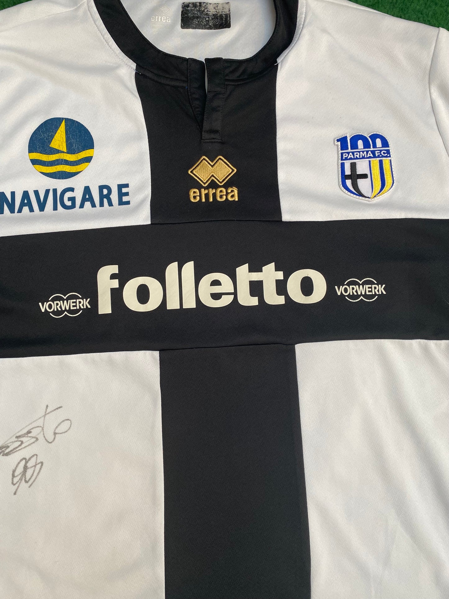 PARMA CALCIO - 2013/2014 - HOME KIT - SIGNED CASSANO - XL