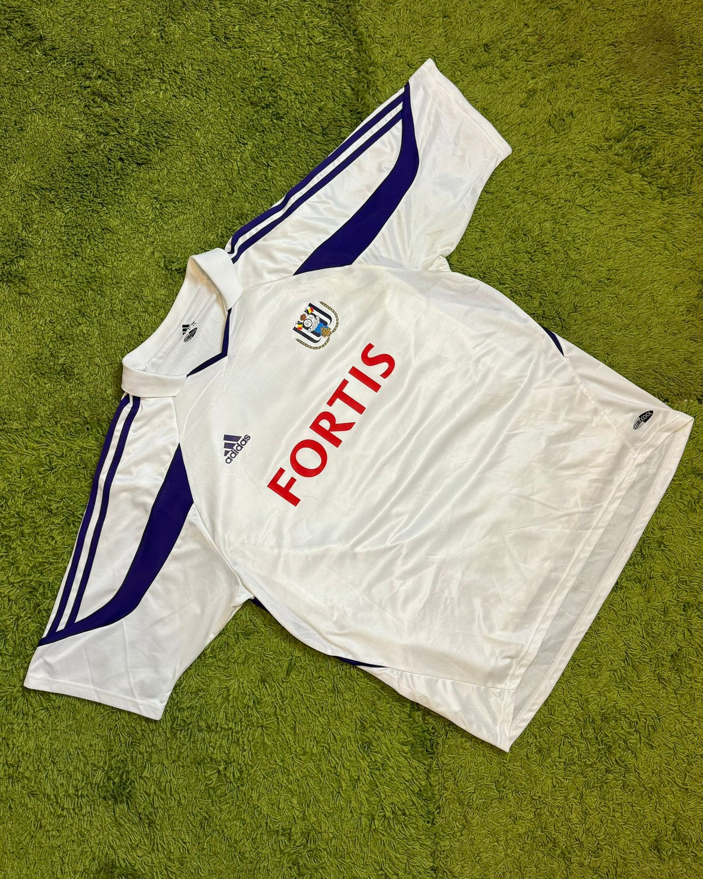 RSC ANDERLECHT - JUNIOR NGALULA MBUYI - MATCH ISSUED - 2003/2004 - HOME KIT - XL