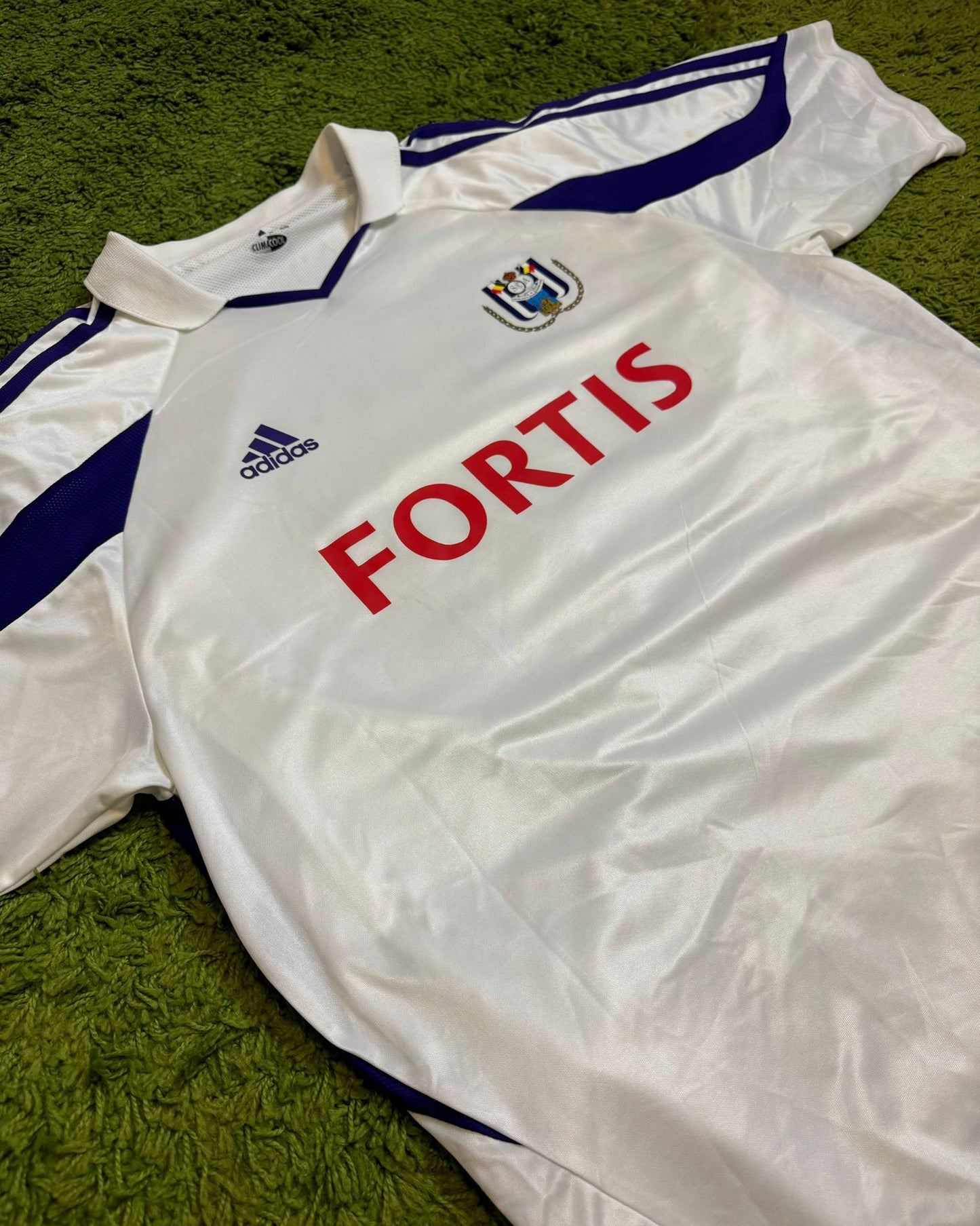 RSC ANDERLECHT - JUNIOR NGALULA MBUYI - MATCH ISSUED - 2003/2004 - HOME KIT - XL
