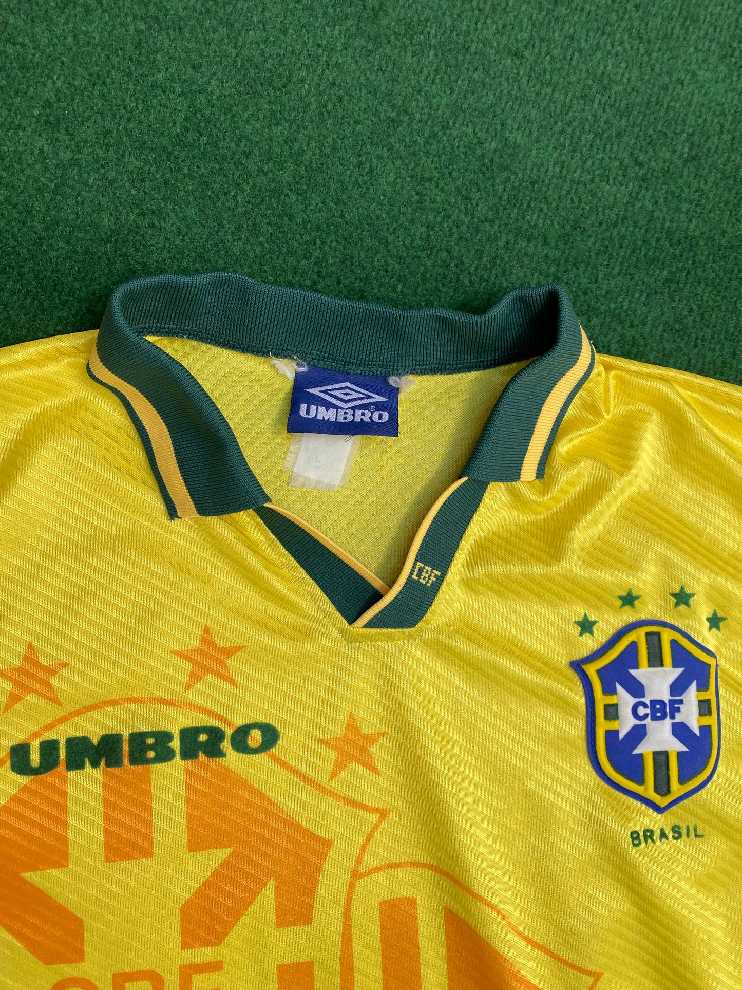 BRAZIL - WORLD CUP 1994 - HOME KIT - L