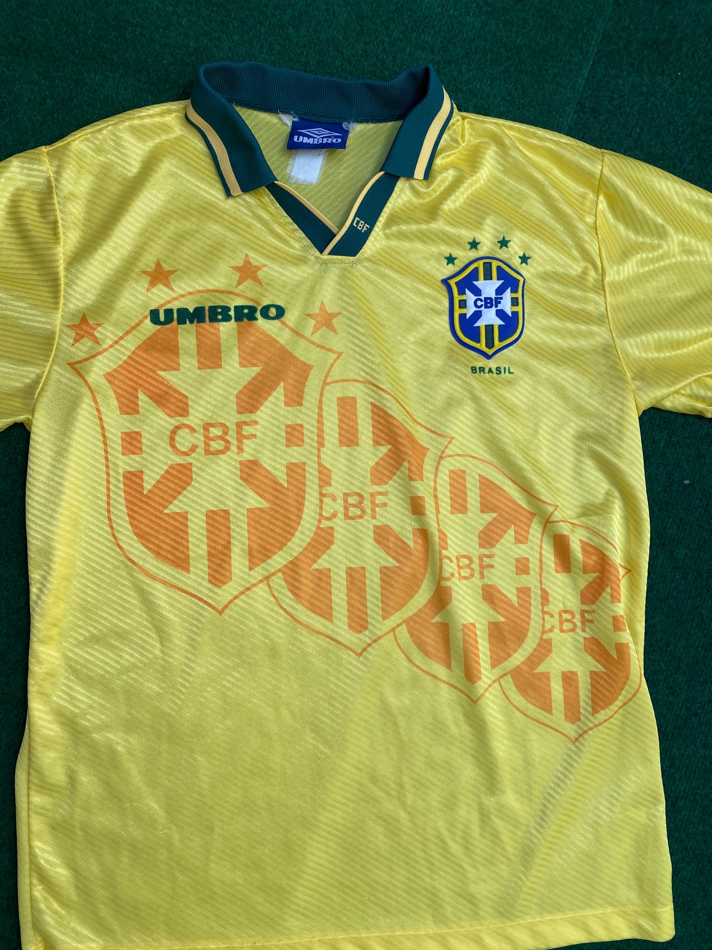 BRAZIL - WORLD CUP 1994 - HOME KIT - L