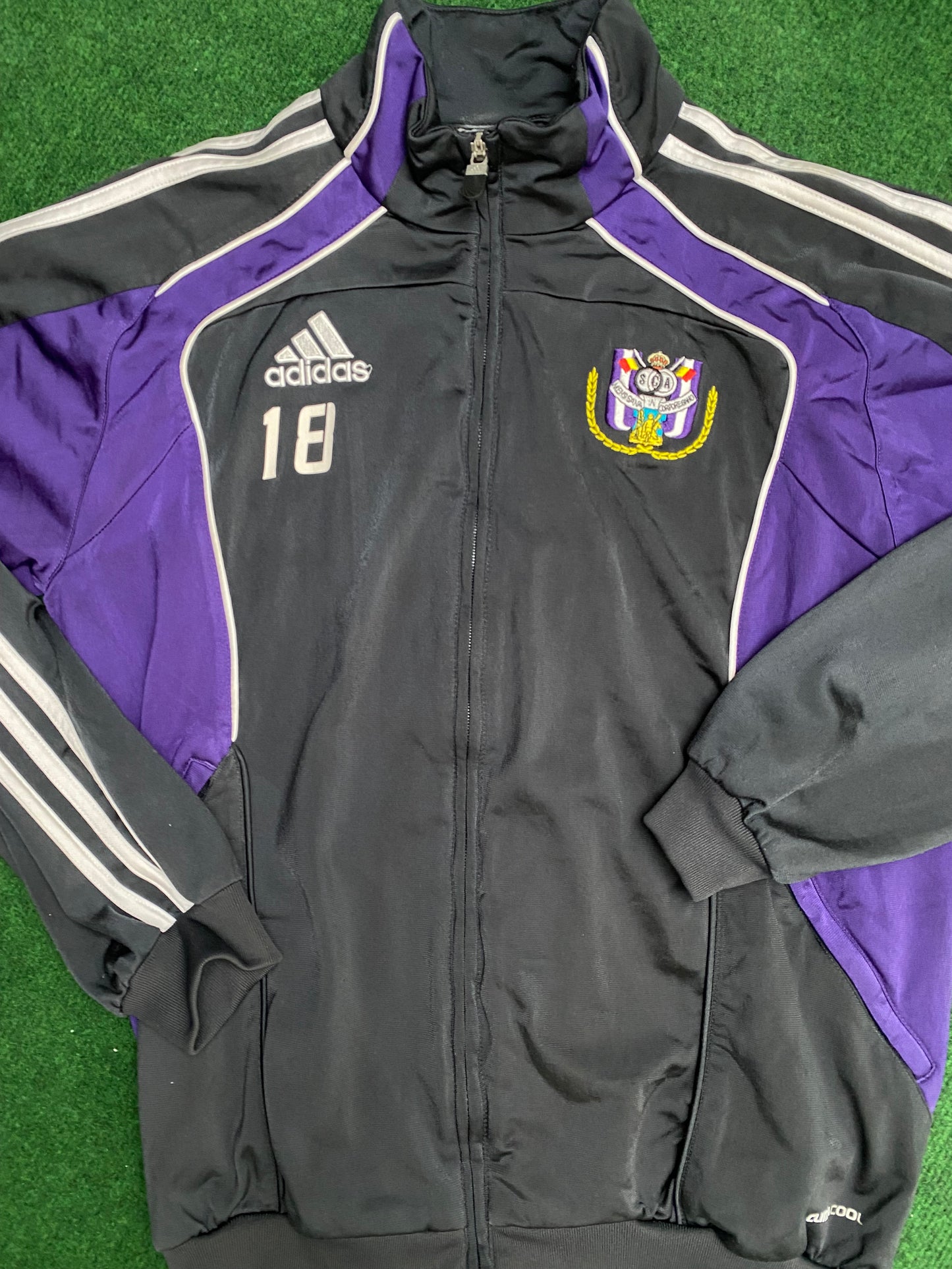 RSC ANDERLECHT - 2010/2011 - PLAYER ISSUE - TRAINING SWEATER - S