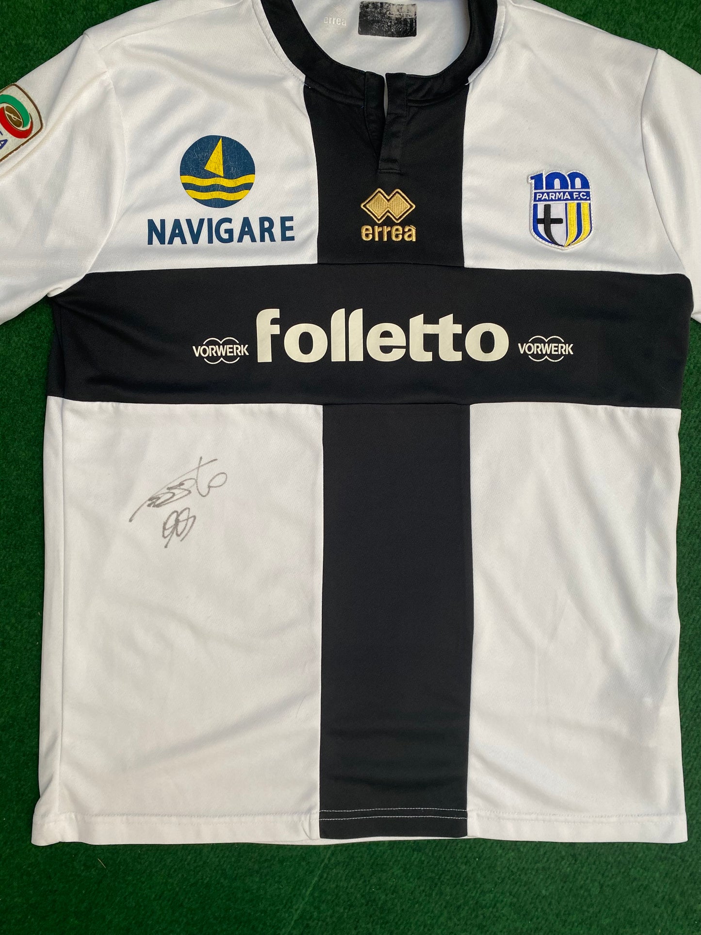 PARMA CALCIO - 2013/2014 - HOME KIT - SIGNED CASSANO - XL