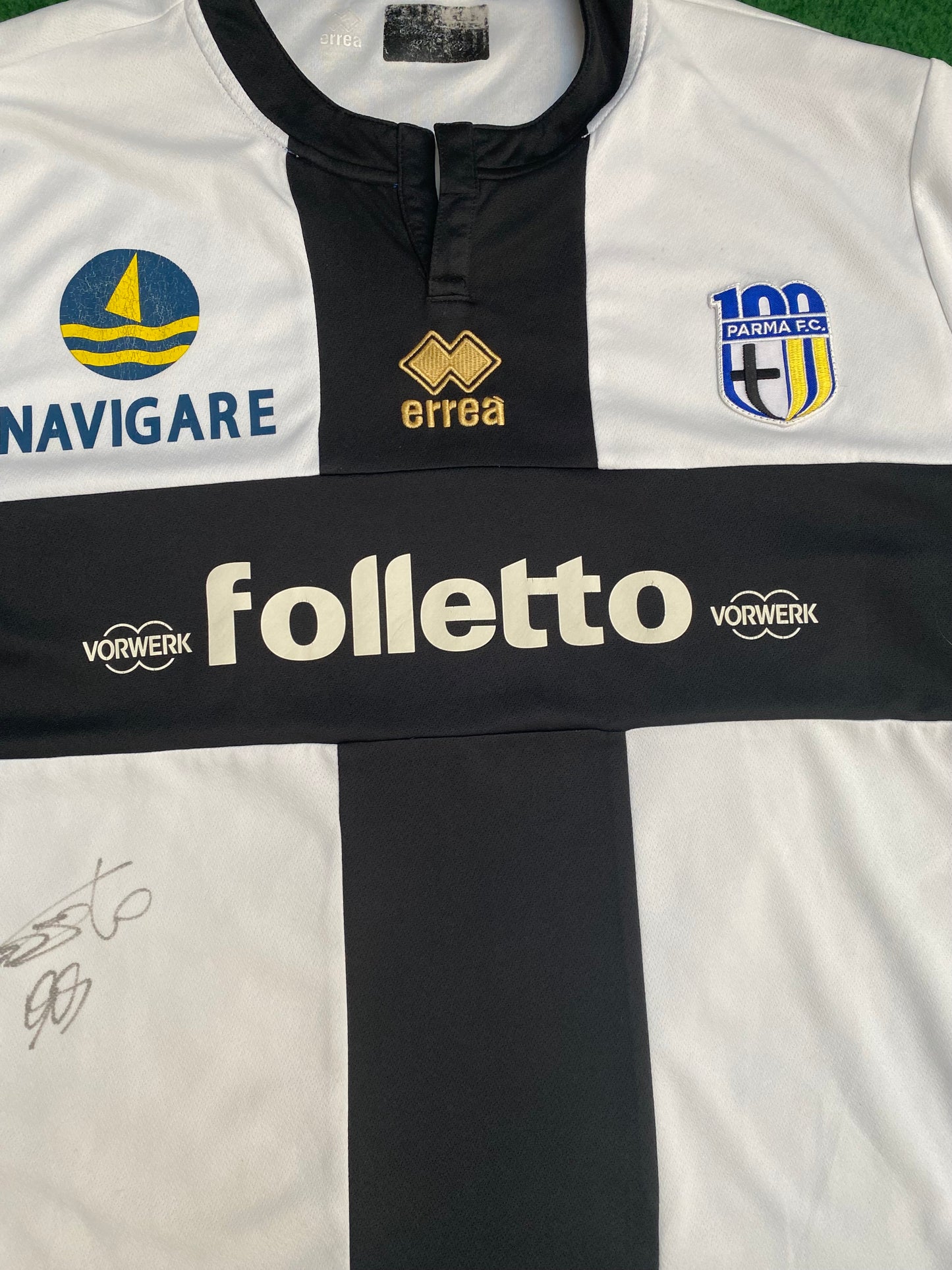 PARMA CALCIO - 2013/2014 - HOME KIT - SIGNED CASSANO - XL