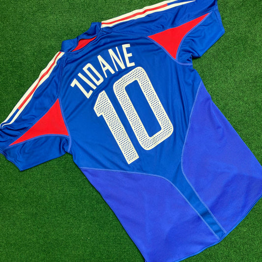 FRANCE - EURO 2004 - ZIDANE - HOME KIT - M