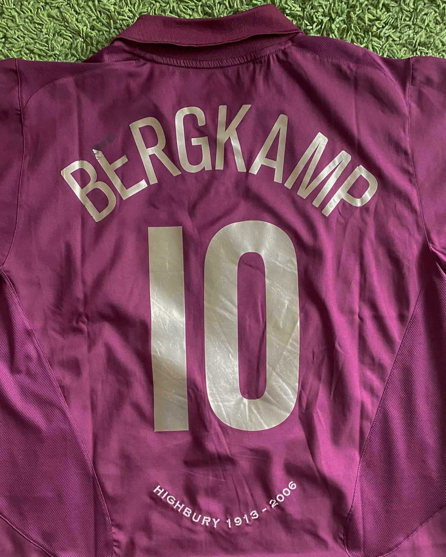 ARSENAL FC - BERGKAMP - 2005/2006 - CHAMPIONS LEAGUE KIT - XL