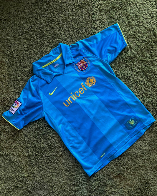 BARCELONA FC - 2007/2008 - AWAY KIT - XS