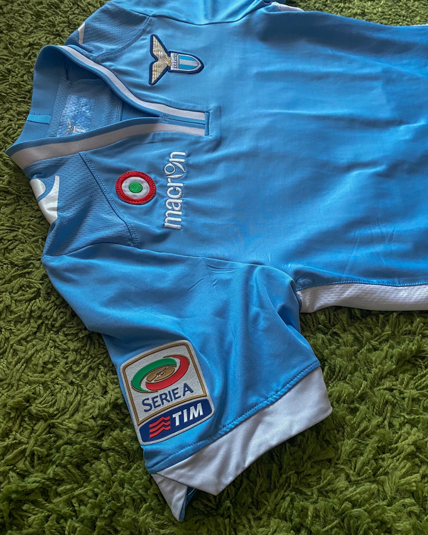 LAZIO ROMA - MATCHWORN & SIGNED EDERSON - 2013/2014 - HOME KIT - L