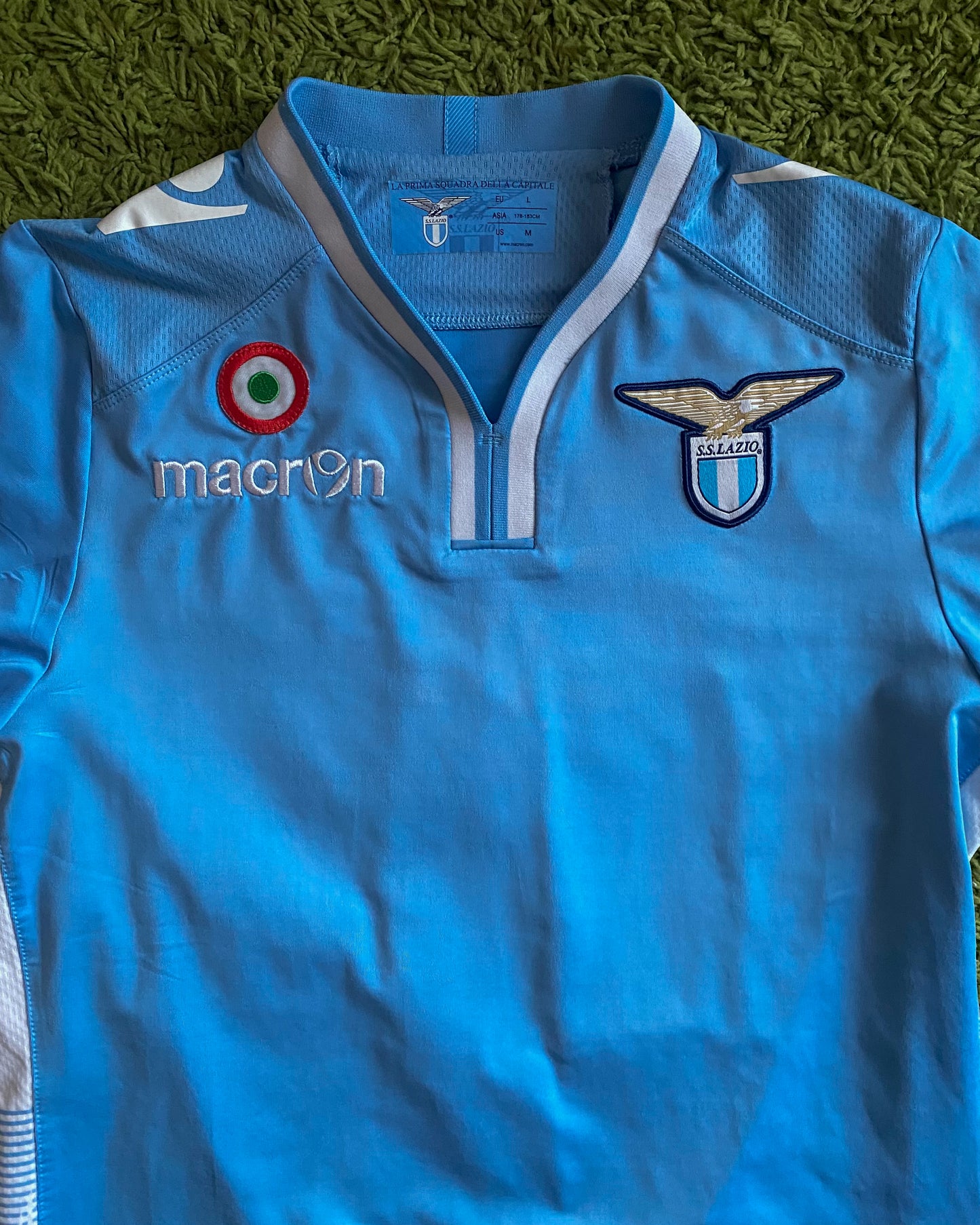 LAZIO ROMA - MATCHWORN & SIGNED EDERSON - 2013/2014 - HOME KIT - L