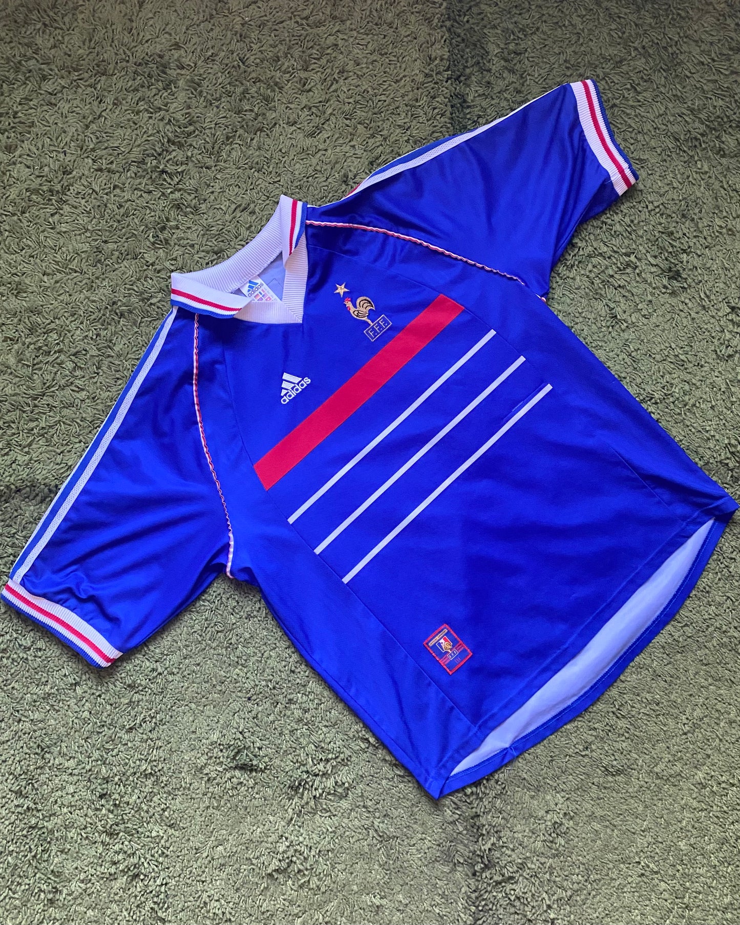 FRANCE - WORLD CUP 1998 - ZIDANE - HOME KIT - XL