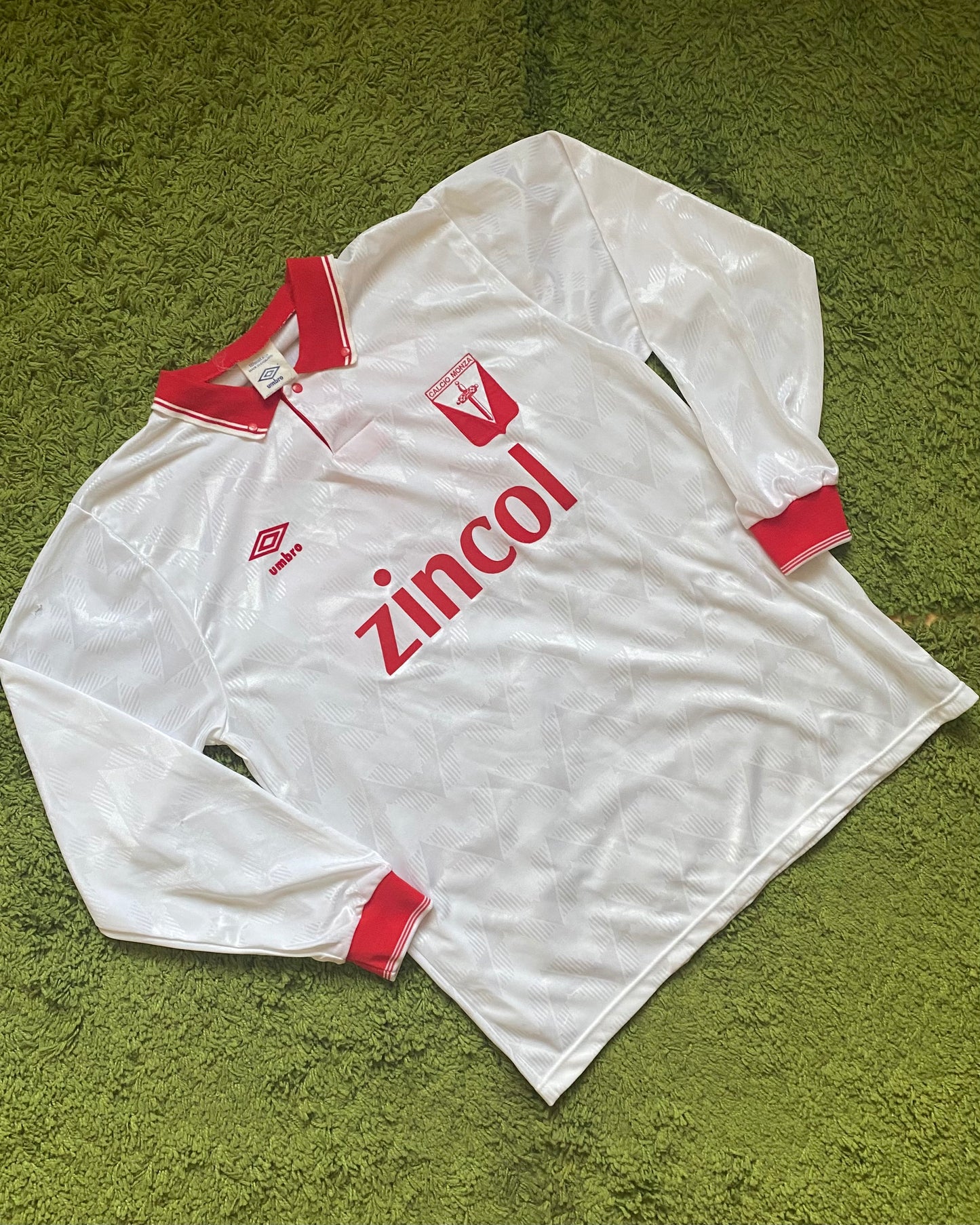 AC MONZA - 1990/1991 - PLAYER ISSUED/MATCH WORN - AWAY KIT - L