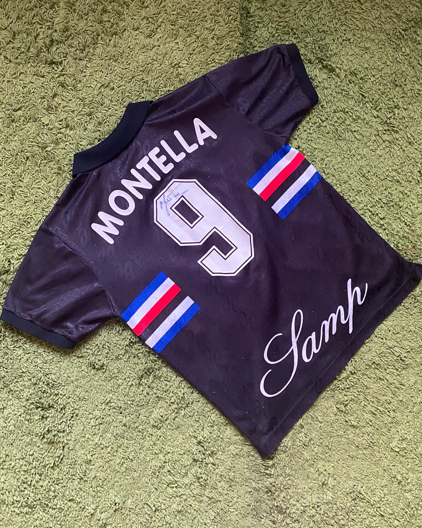 SAMPDORIA FC - 1996/1997 - MONTELLA - SIGNED - THIRD KIT - M