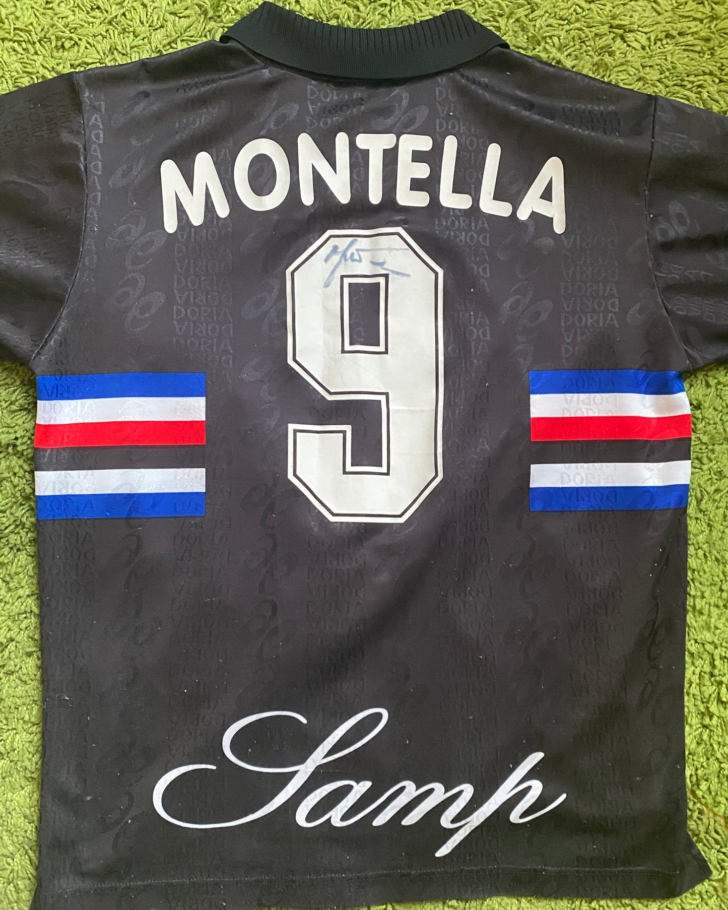 SAMPDORIA FC - 1996/1997 - MONTELLA - SIGNED - THIRD KIT - M