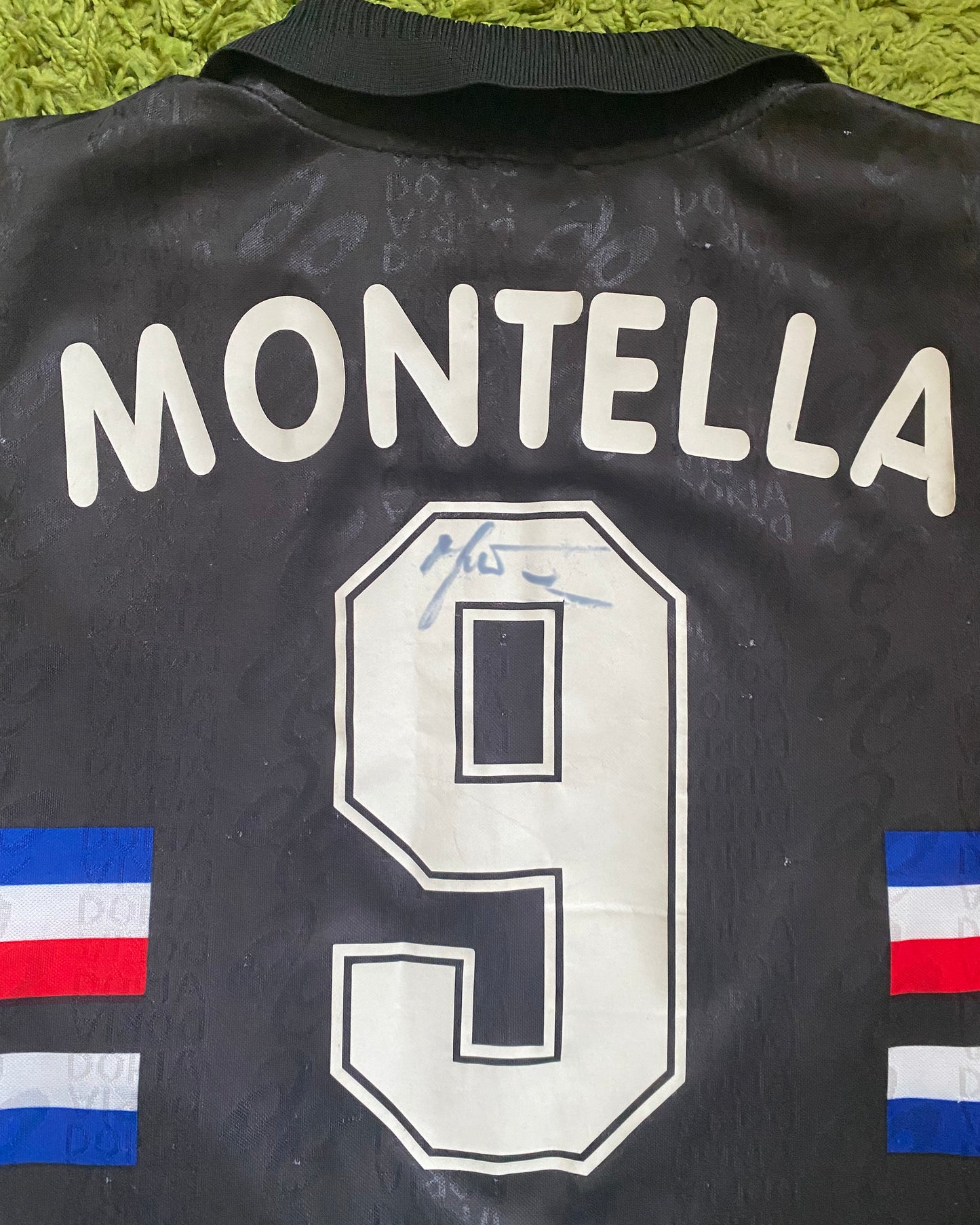 SAMPDORIA FC - 1996/1997 - MONTELLA - SIGNED - THIRD KIT - M