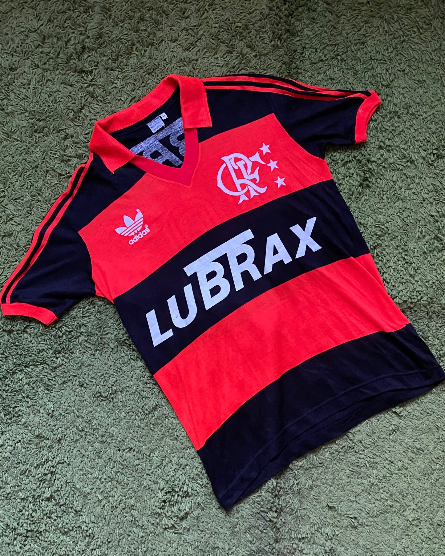 CR FLAMENGO - 1987/1988 - ZICO MATCHWORN - HOME KIT - L