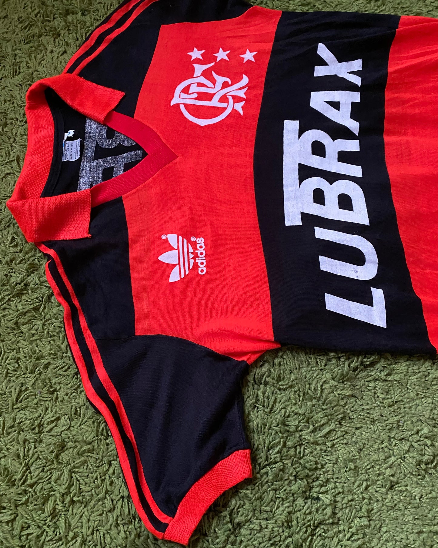 CR FLAMENGO - 1987/1988 - ZICO MATCHWORN - HOME KIT - L