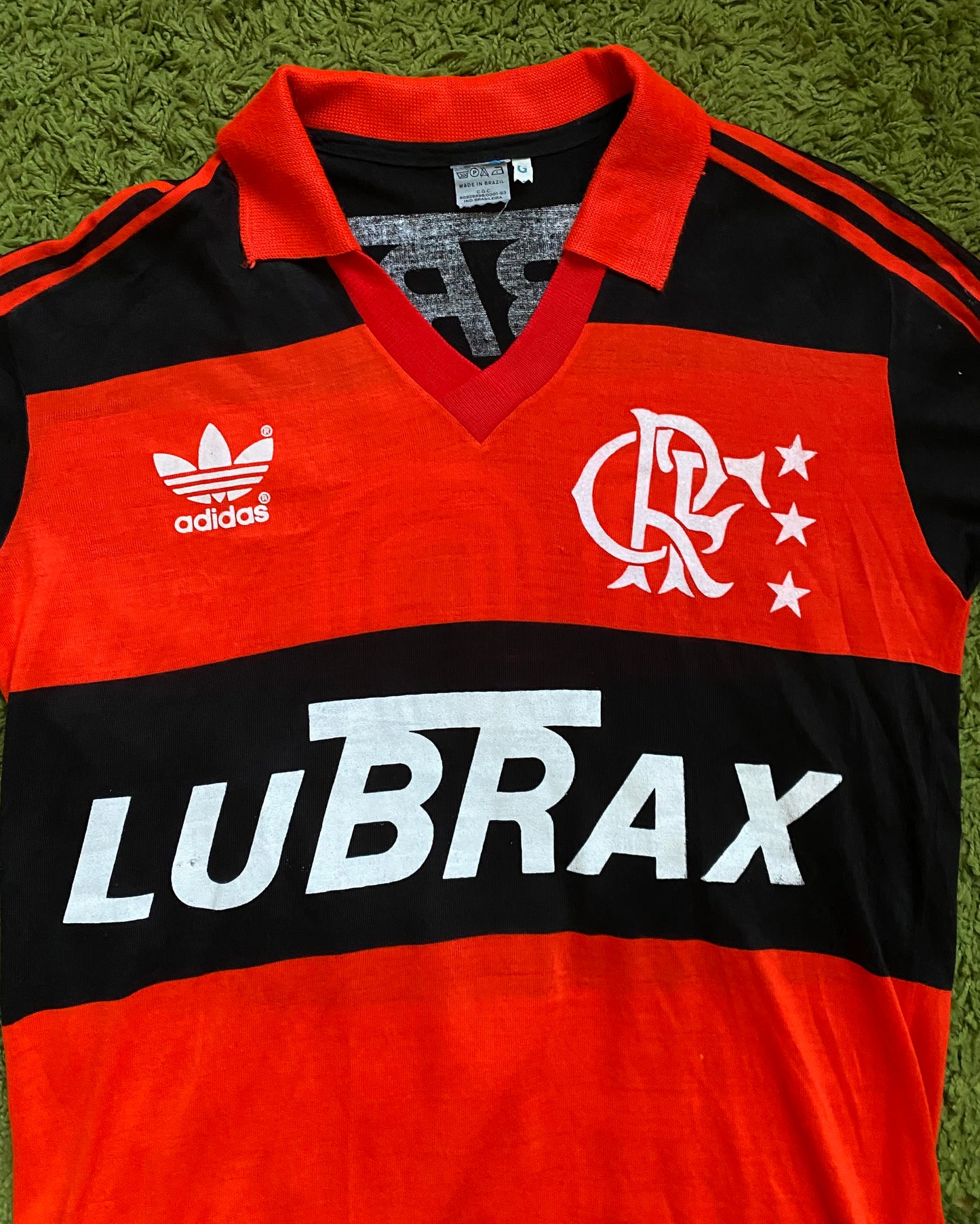 CR FLAMENGO - 1987/1988 - ZICO MATCHWORN - HOME KIT - L