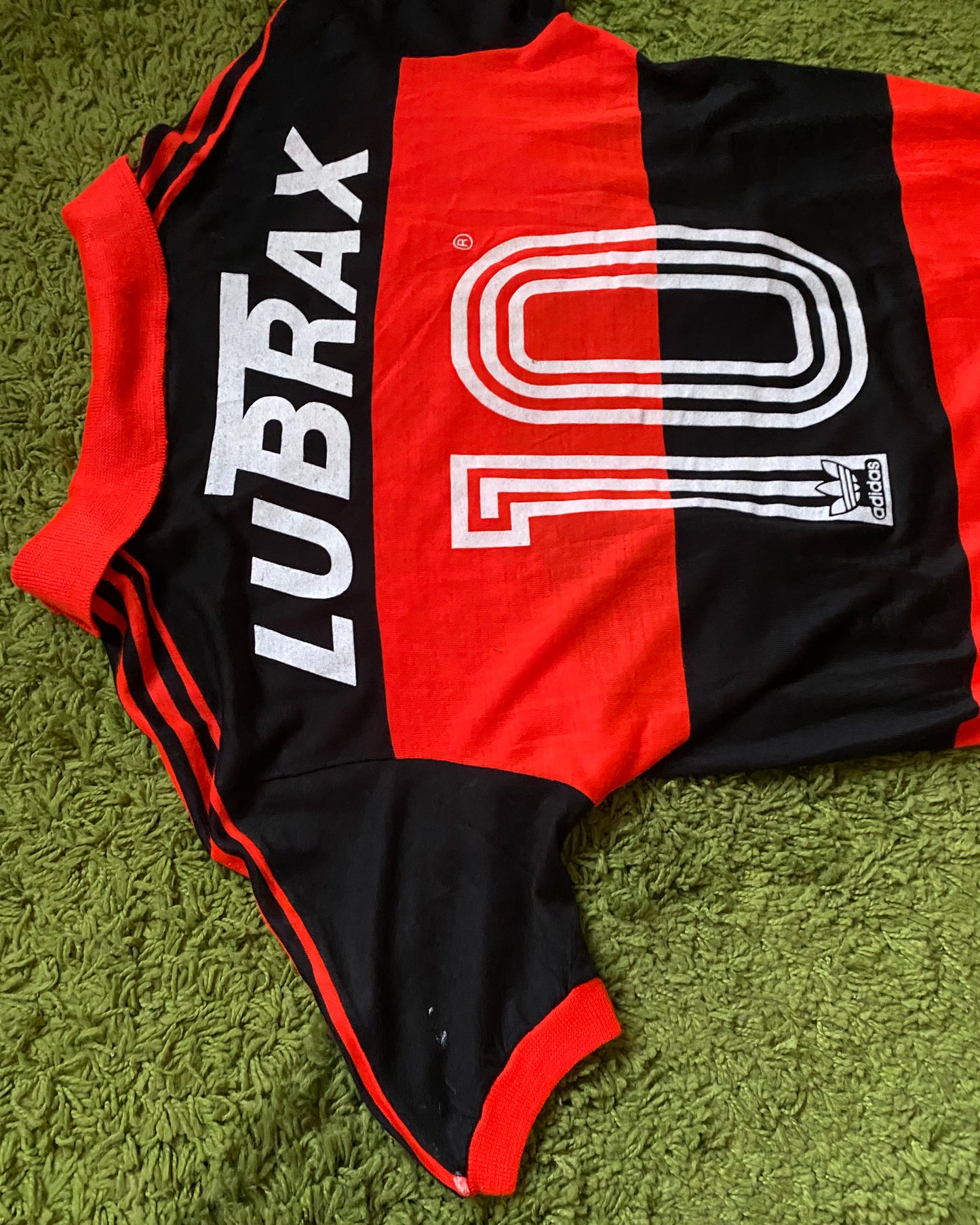 CR FLAMENGO - 1987/1988 - ZICO MATCHWORN - HOME KIT - L