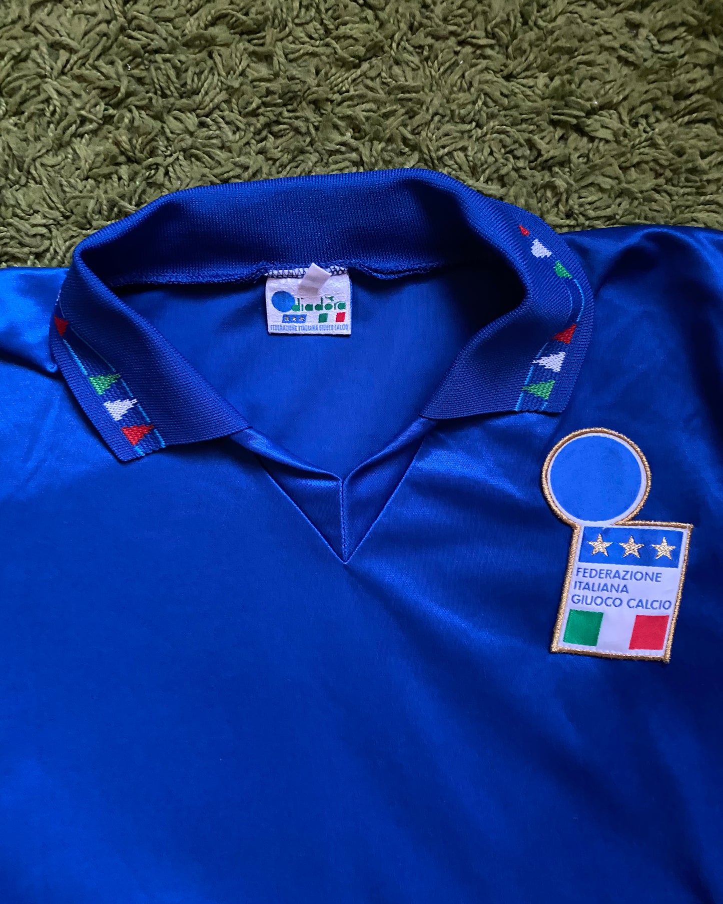 ITALY - 09/09/1992 - MATCH WORN DINO BAGGIO VS NETHERLANDS - HOME KIT - L