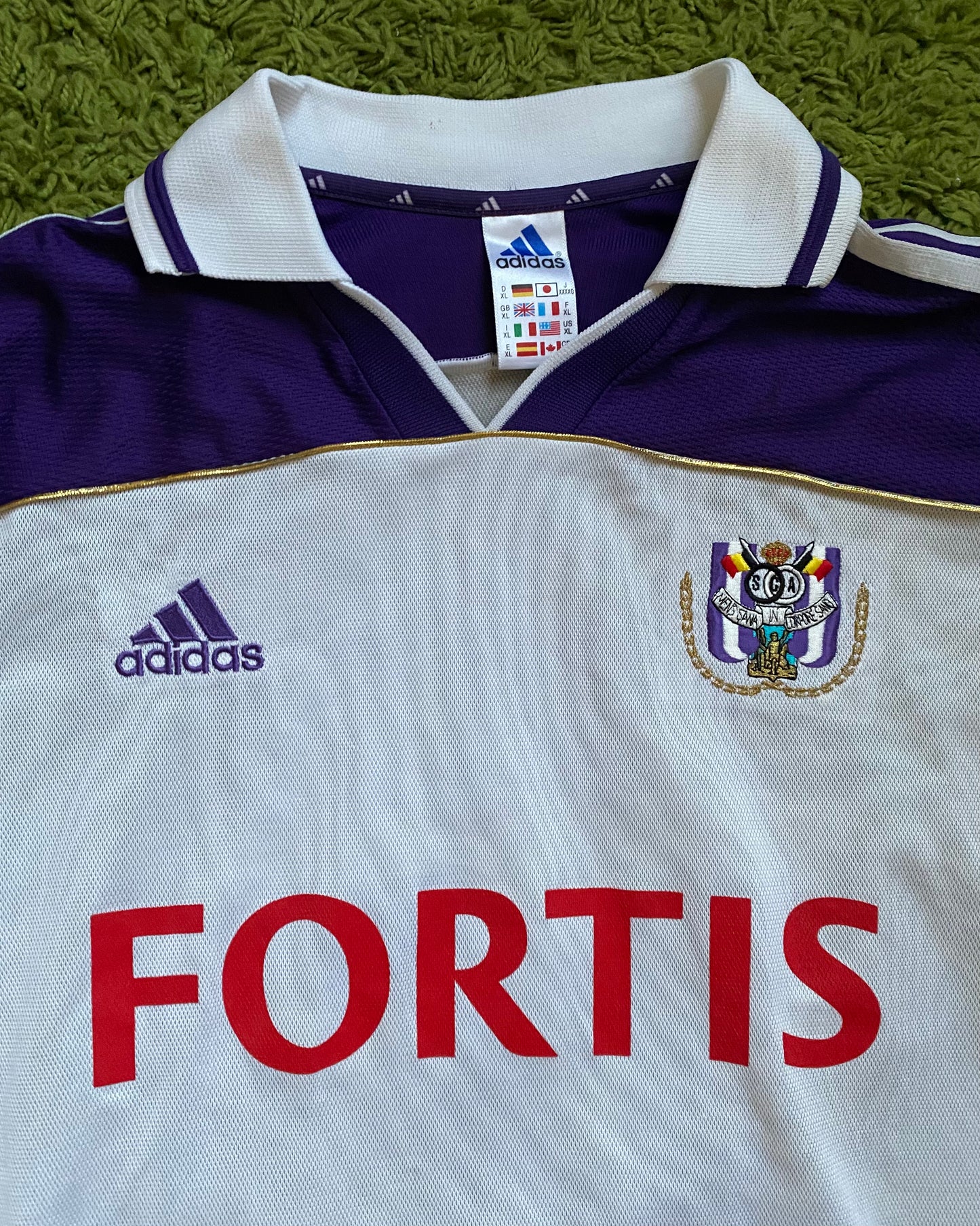 RSC ANDERLECHT - 2000/2001 - PLAYER ISSUED/MATCH WORN - DE BILDE - XL